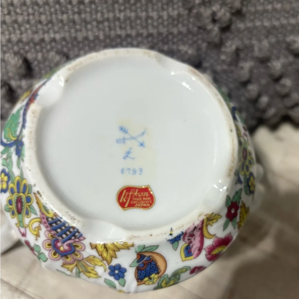 ❤️Vintage Lefton Paisley Fantasia Porcelain Teapot - Picture 7 of 7